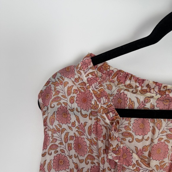 Tuckernuck Women's Floral Boho Festival Luxury Tiered Tassels Maxi Dress XL - Picture 3 of 7